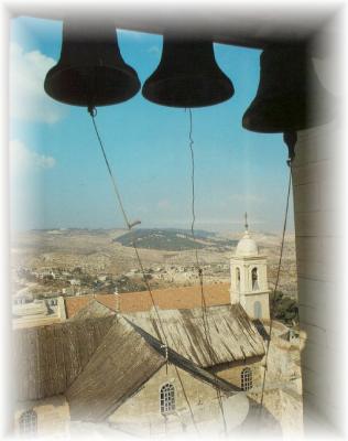 Bethlehem surroundings from the Church of the Nativity bell room